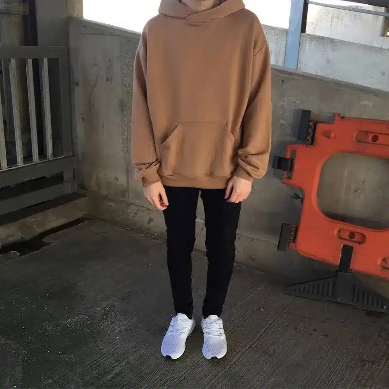 Man Si Tun New Streetwear Pullovers Drake Kanye West Plain Fleece Oversized Hoodie Kpop Clothes Tracksuit Hoodies Men Hip Hop 48