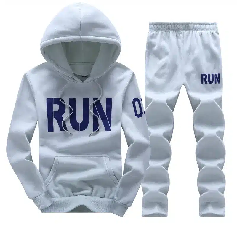 Tracksuit Men Hoodies Men Winter Fleece Tracksuits Print Sportswear 2PC Jackets + Pants Sudaderas Hombre Men's Clothing D31 5