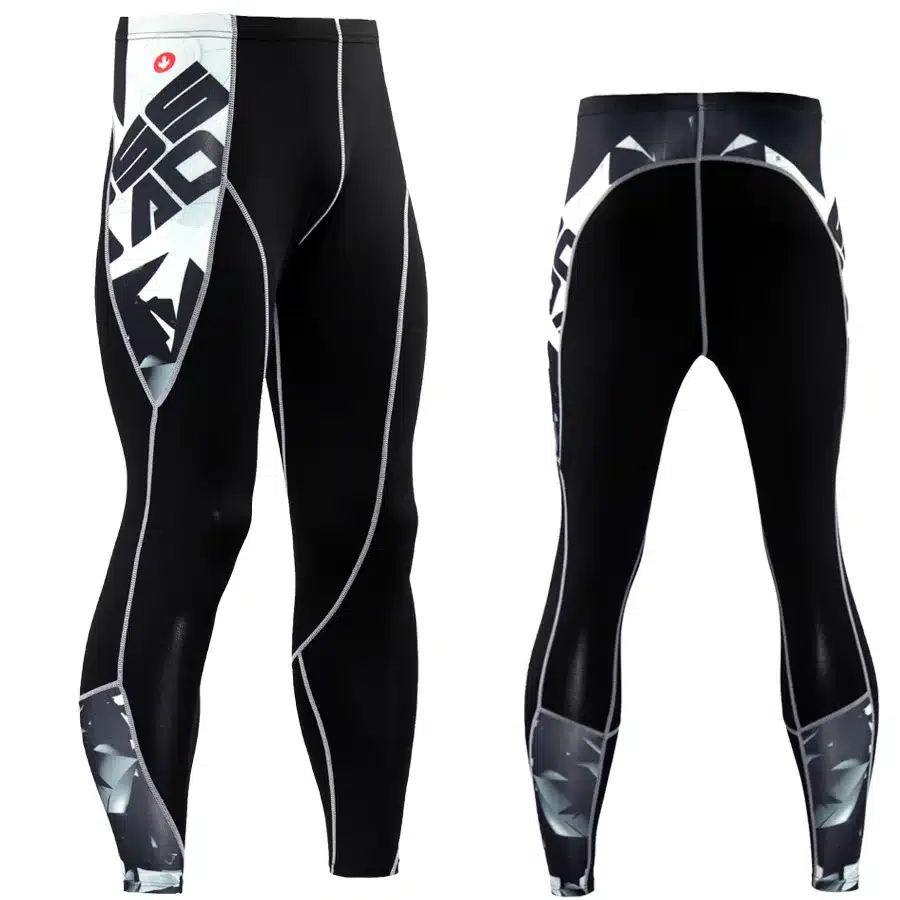 2017 New Fashion Mens Compression Pants 3D Print Quick Dry Skinny Leggings Tights Fitness MMA Pants Stitching Tousers 15