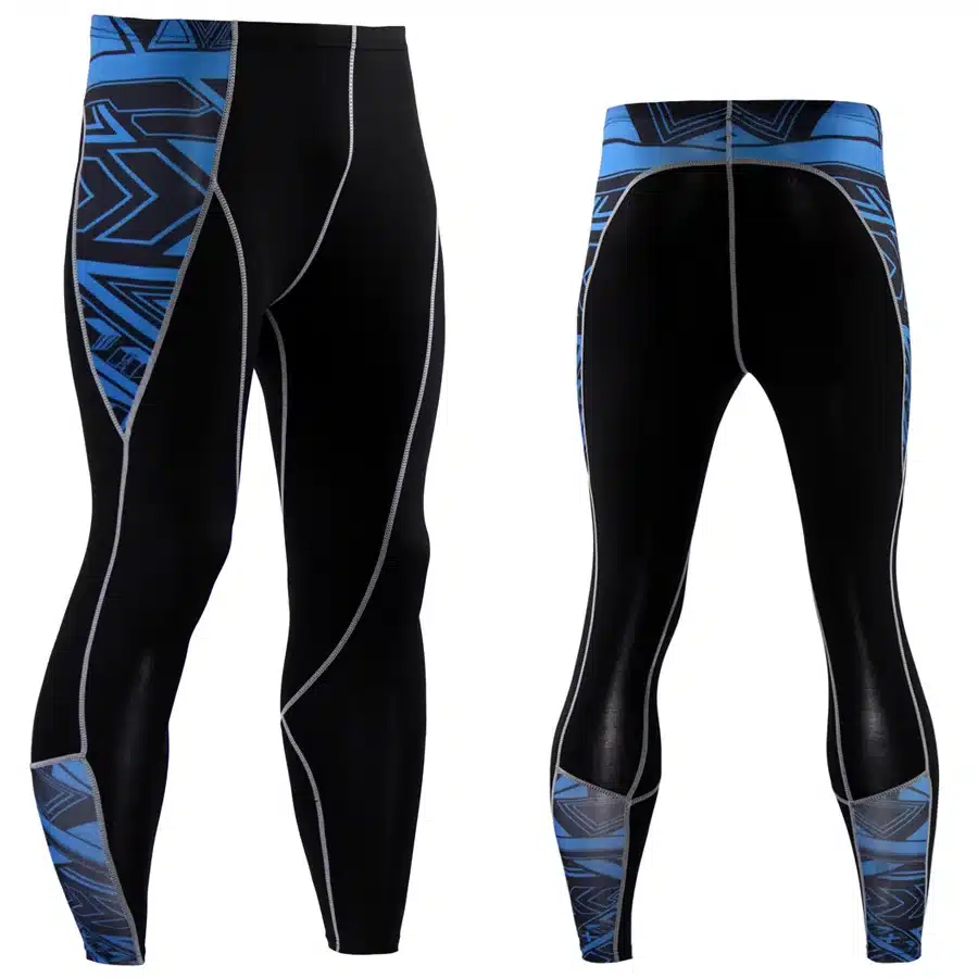 2017 New Fashion Mens Compression Pants 3D Print Quick Dry Skinny Leggings Tights Fitness MMA Pants Stitching Tousers 19