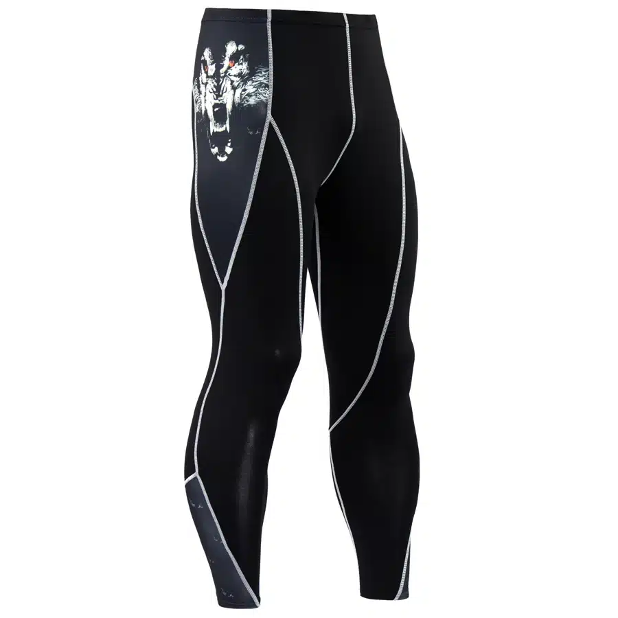 2017 New Fashion Mens Compression Pants 3D Print Quick Dry Skinny Leggings Tights Fitness MMA Pants Stitching Tousers 31