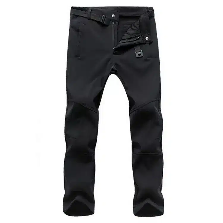 LOMAIYI Stretch Waterproof Casual Pants Men Winter Warm Fleece Shark Skin Trousers Male Black Sweatpants Men's Work Pants,AM054 15