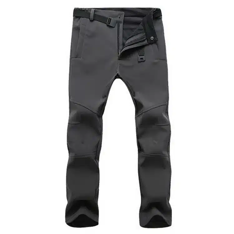LOMAIYI Stretch Waterproof Casual Pants Men Winter Warm Fleece Shark Skin Trousers Male Black Sweatpants Men's Work Pants,AM054 16