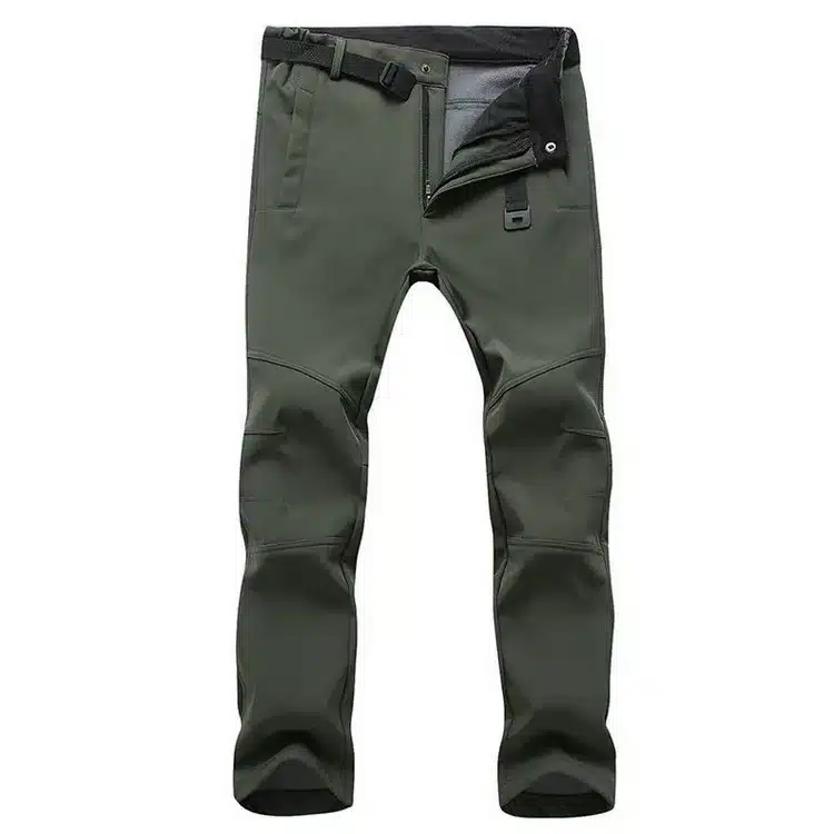 LOMAIYI Stretch Waterproof Casual Pants Men Winter Warm Fleece Shark Skin Trousers Male Black Sweatpants Men's Work Pants,AM054 17
