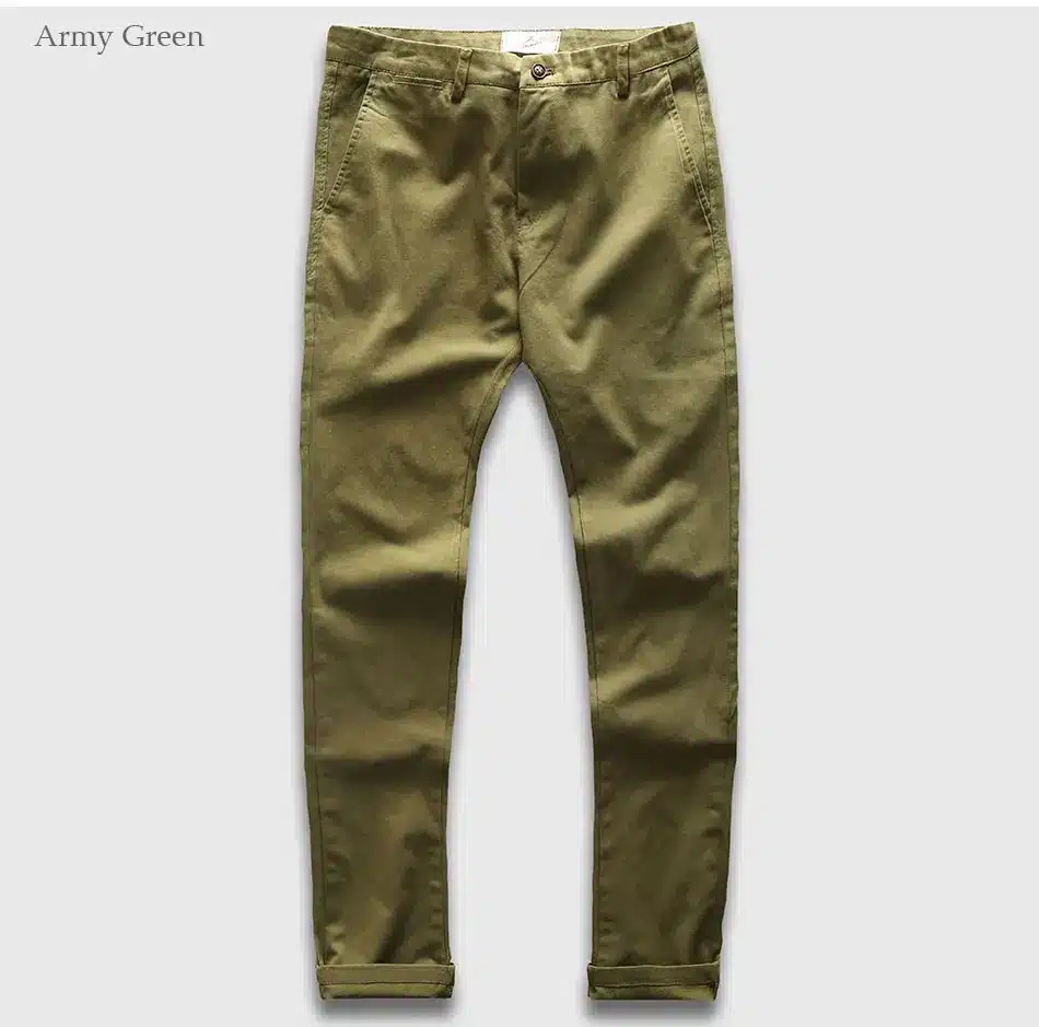 Zecmos Slim Straight Men Casual Pants Man Autumn Winter New Fashion Plus Size Pocket Trousers 24