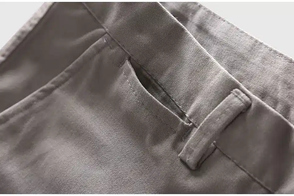 Zecmos Slim Straight Men Casual Pants Man Autumn Winter New Fashion Plus Size Pocket Trousers 26