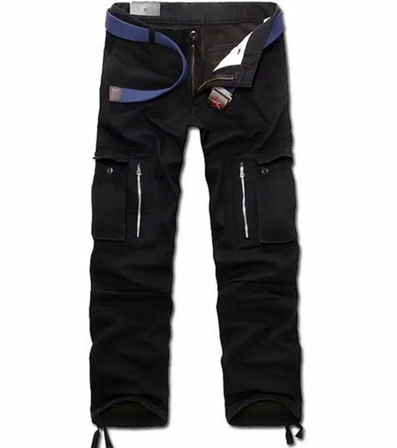 29-40 Plus size Men Cargo Pants Winter Thick Warm Pants Full Length Multi Pocket Casual Military Baggy Tactical Trousers 11