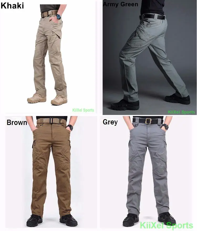 2017 IX9 II Men Militar Tactical Pants Combat Trousers SWAT Army Military Pants Mens Cargo Outdoors Pants Casual Cotton Trousers 34