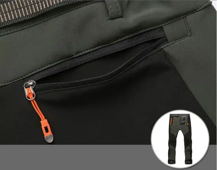 LOMAIYI Men's Winter Stretch Casual Pants Men Warm Fleece Lining Sweatpants Shark Skin Trousers Mens Gray Softshell Pants,AM110 26
