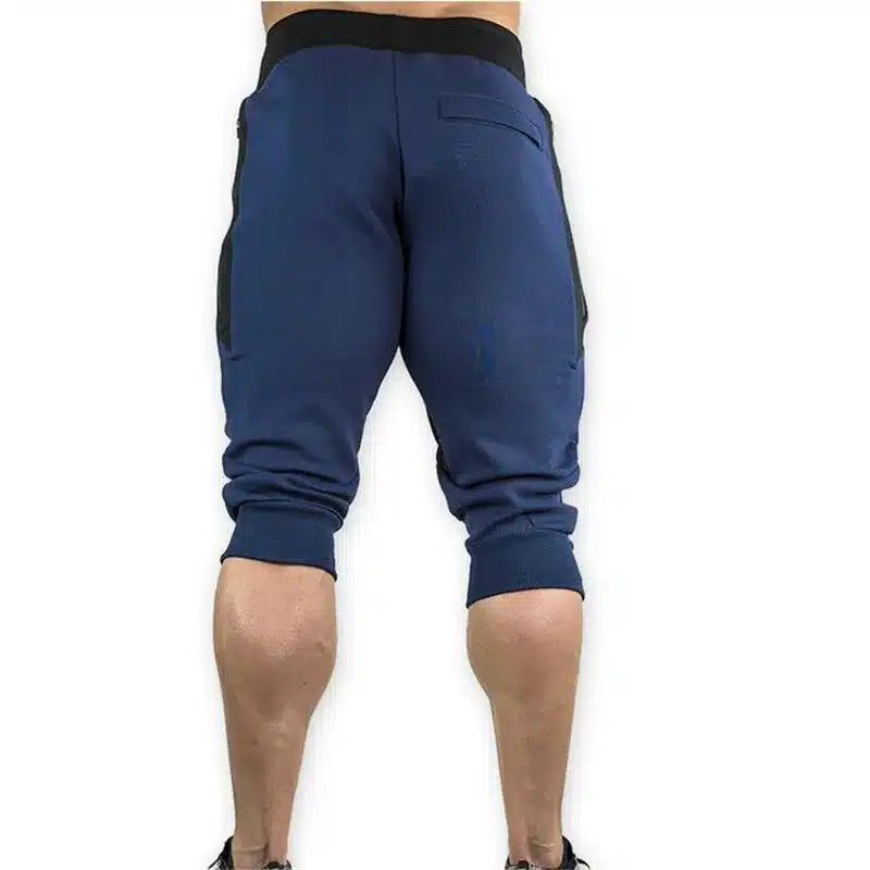 YEMEKE 2017 Hot sales Summer mens Leisure Calf length Cropped pants Man Drawstring Joggers Baggy streetwear Thin 2XL 6