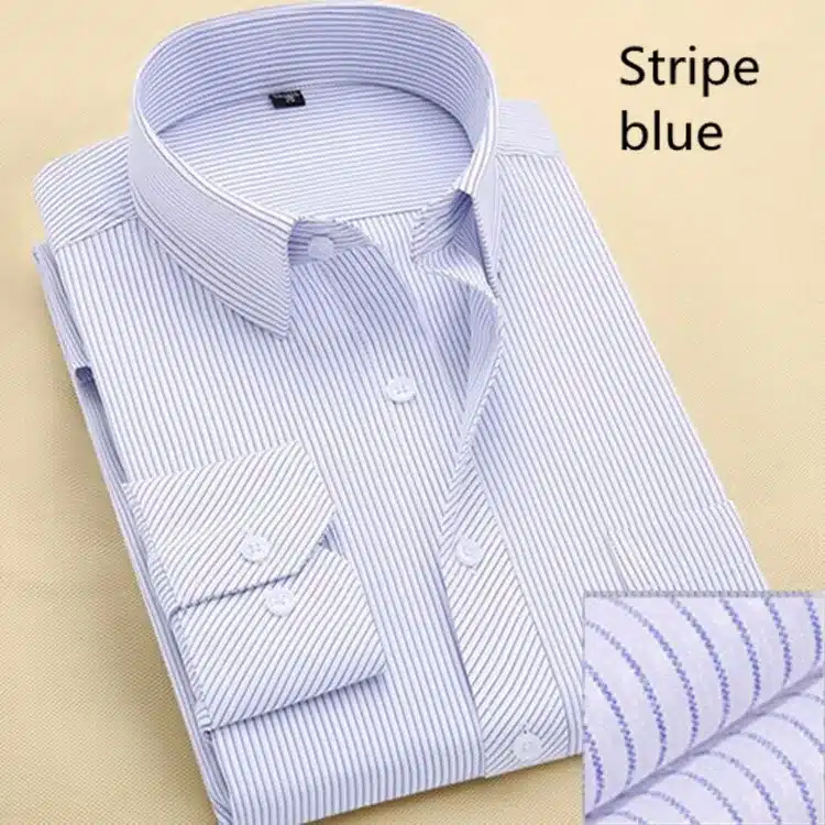 Long Sleeve Slim Men Dress Shirt 2018 Brand New Fashion Designer High Quality Solid Male Clothing Fit Business Shirts 4XL YN045 20