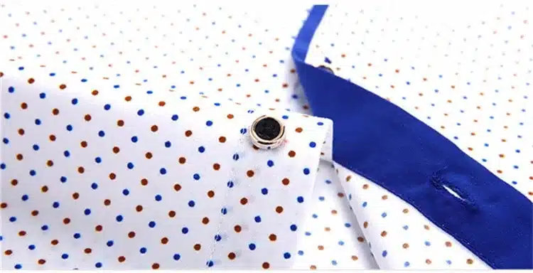 2017 Men Fashion Casual Long Sleeved Printed shirt Slim Fit Male Social Business Dress Shirt Brand Men Clothing Soft Comfortable 7