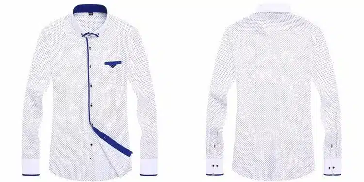 2017 Men Fashion Casual Long Sleeved Printed shirt Slim Fit Male Social Business Dress Shirt Brand Men Clothing Soft Comfortable 19