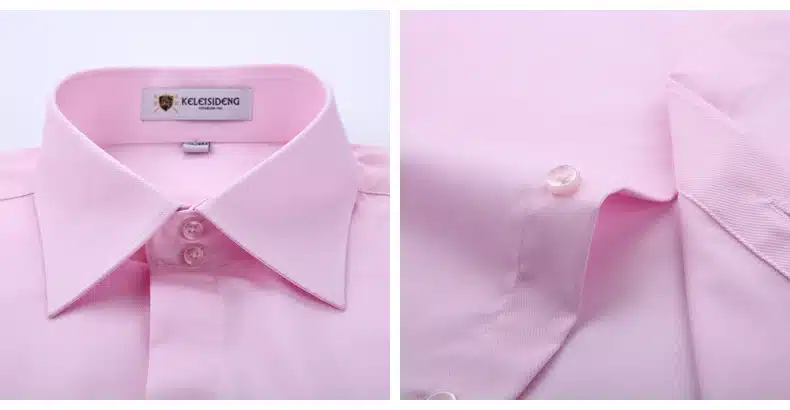 Mens Non Iron Slim Fit French Cuff Dress Shirt Long Sleeve Covered Placket Solid Twill Elegant Tuxedo Shirts(Cufflinks Included) 28