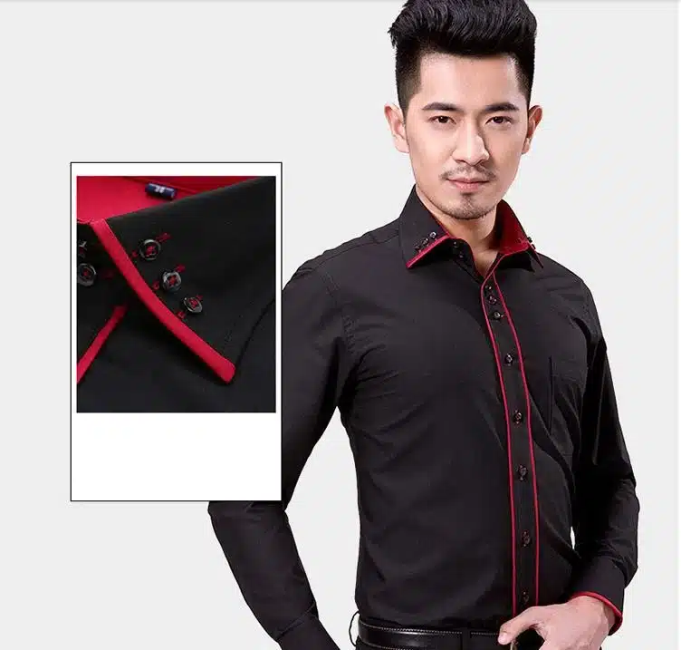 Hot sale 2017 super long-sleeve plus size men dress shirt male business spring autumn long sleeve men camisa masculina 15