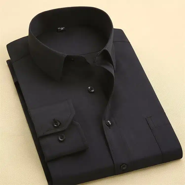 Long Sleeve Slim Men Dress Shirt 2017 Autumn New Fashion Designer High Quality Solid Male Clothing Fit Business Shirts 4XL M431 20