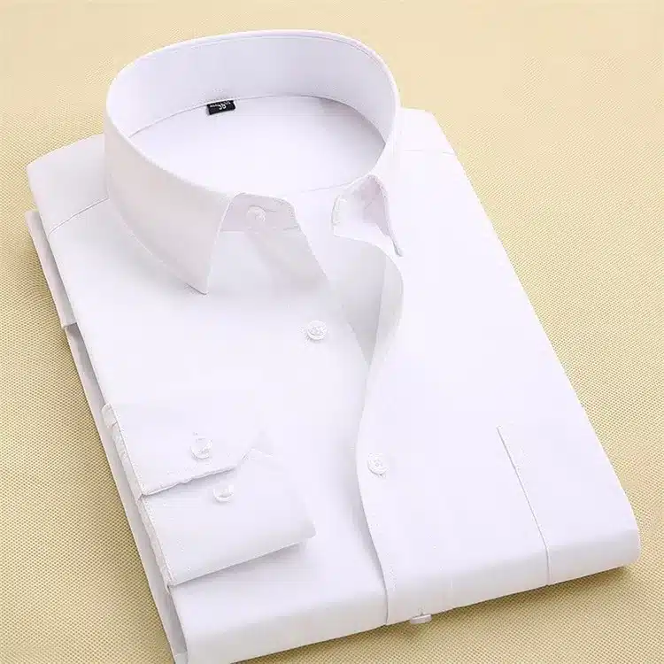 Long Sleeve Slim Men Dress Shirt 2017 Autumn New Fashion Designer High Quality Solid Male Clothing Fit Business Shirts 4XL M431 21