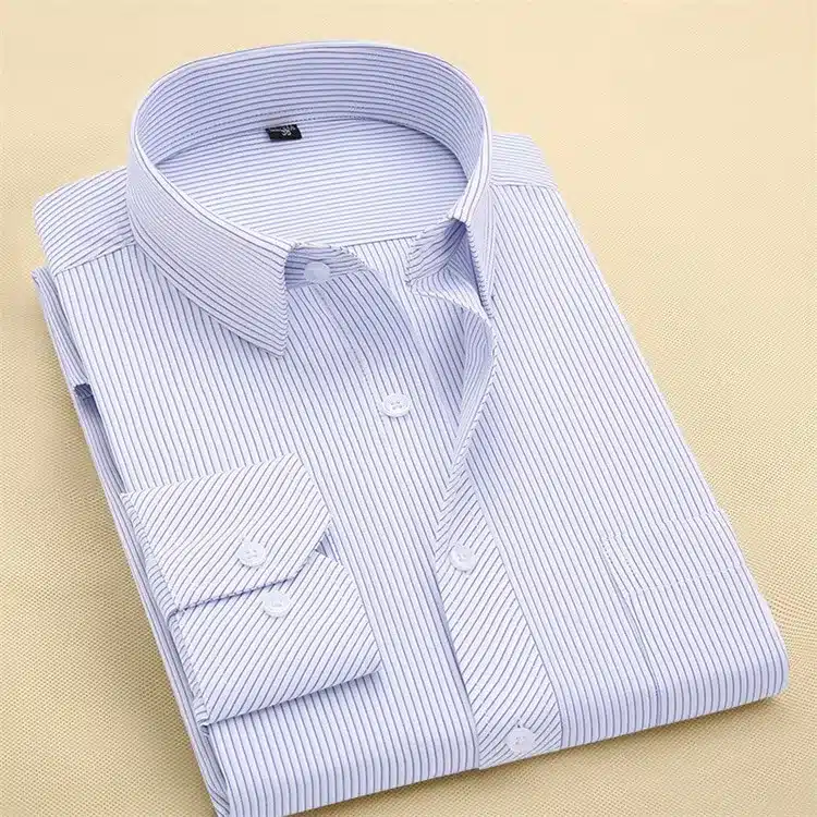 Long Sleeve Slim Men Dress Shirt 2017 Autumn New Fashion Designer High Quality Solid Male Clothing Fit Business Shirts 4XL M431 26