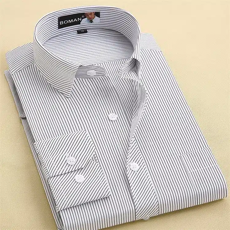Long Sleeve Slim Men Dress Shirt 2017 Autumn New Fashion Designer High Quality Solid Male Clothing Fit Business Shirts 4XL M431 28