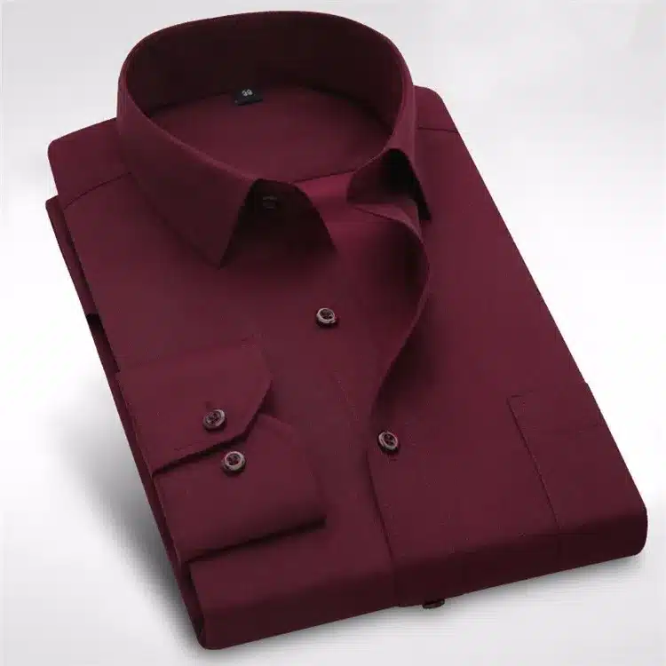 Long Sleeve Slim Men Dress Shirt 2017 Autumn New Fashion Designer High Quality Solid Male Clothing Fit Business Shirts 4XL M431 33