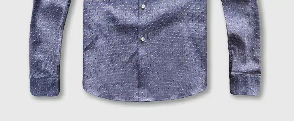 Dot Shirt Men Oxford Dress Casual Shirt Male Cotton Linen Long Sleeve Social Business Slim Fit 20