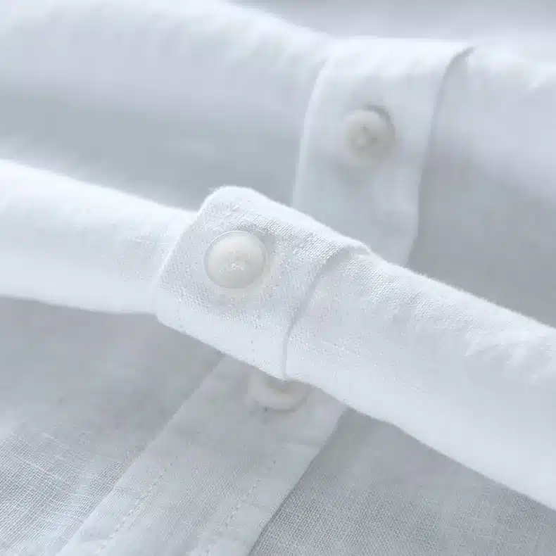 Men's 100% pure linen long-sleeved shirt men brand clothing men shirt S-3XL 5 colors solid white shirts men camisa shirts mens 17
