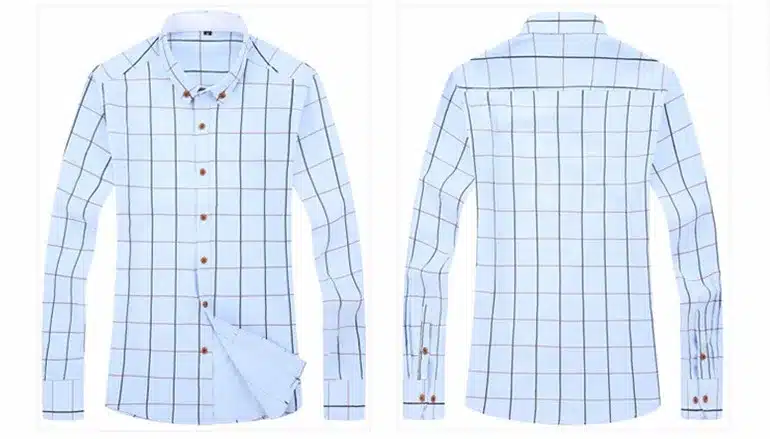 2016 New Oxford Plaid Casual Men's Shirt Slim Fit Formal&Business Occupation Man Shirts Spring Long Sleeve Men Dress Shirt M038 21