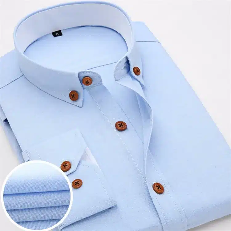 2016 New Oxford Plaid Casual Men's Shirt Slim Fit Formal&Business Occupation Man Shirts Spring Long Sleeve Men Dress Shirt M038 26