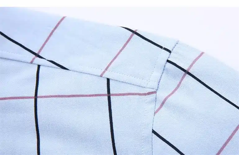 2016 New Oxford Plaid Casual Men's Shirt Slim Fit Formal&Business Occupation Man Shirts Spring Long Sleeve Men Dress Shirt M038 29