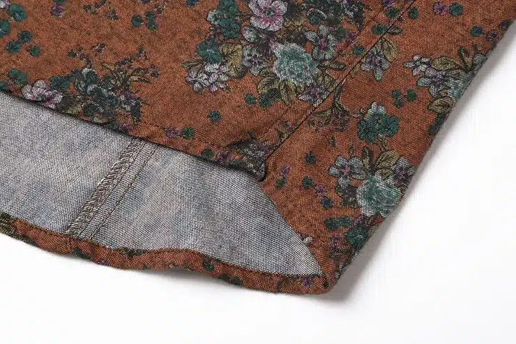 Men shirt Floral printing long sleeve shirts men clothes flowers printed shirts vintage Linen Casual Men Shirt 2016 new Spring 60