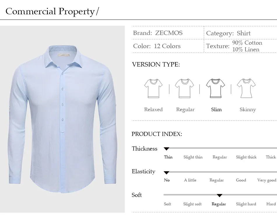 Cotton Linen Casual Shirt Hawaii Aloha Solid Summer Slim Fit Men Shirt 15