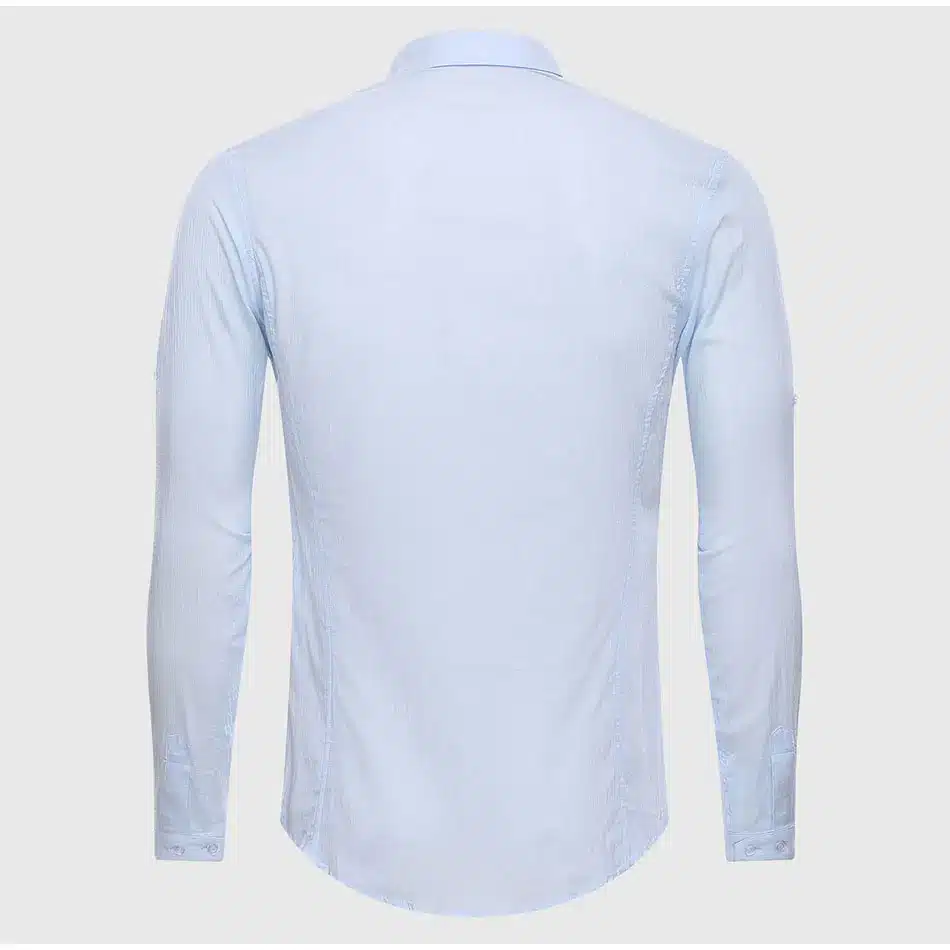Cotton Linen Casual Shirt Hawaii Aloha Solid Summer Slim Fit Men Shirt 20