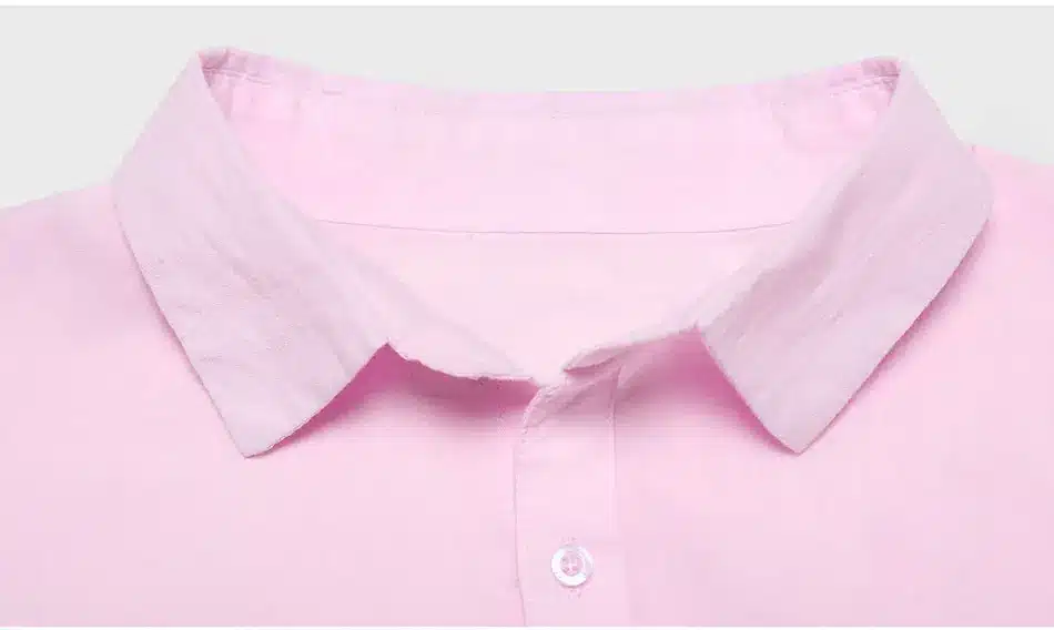 Cotton Linen Casual Shirt Hawaii Aloha Solid Summer Slim Fit Men Shirt 42