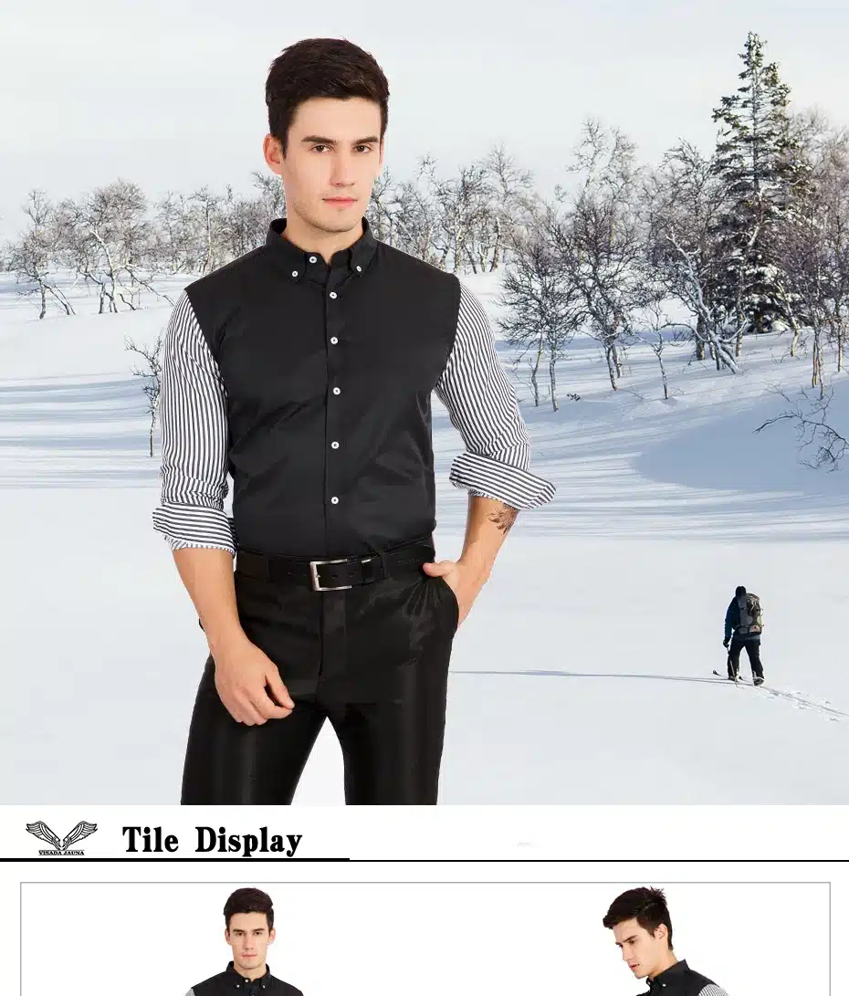 VISADA JAUNA European Size Men's Shirt Fashion Men's Shirts Casual Slim Fit Striped Long-sleeved Cotton Camisa Masculina N87 10