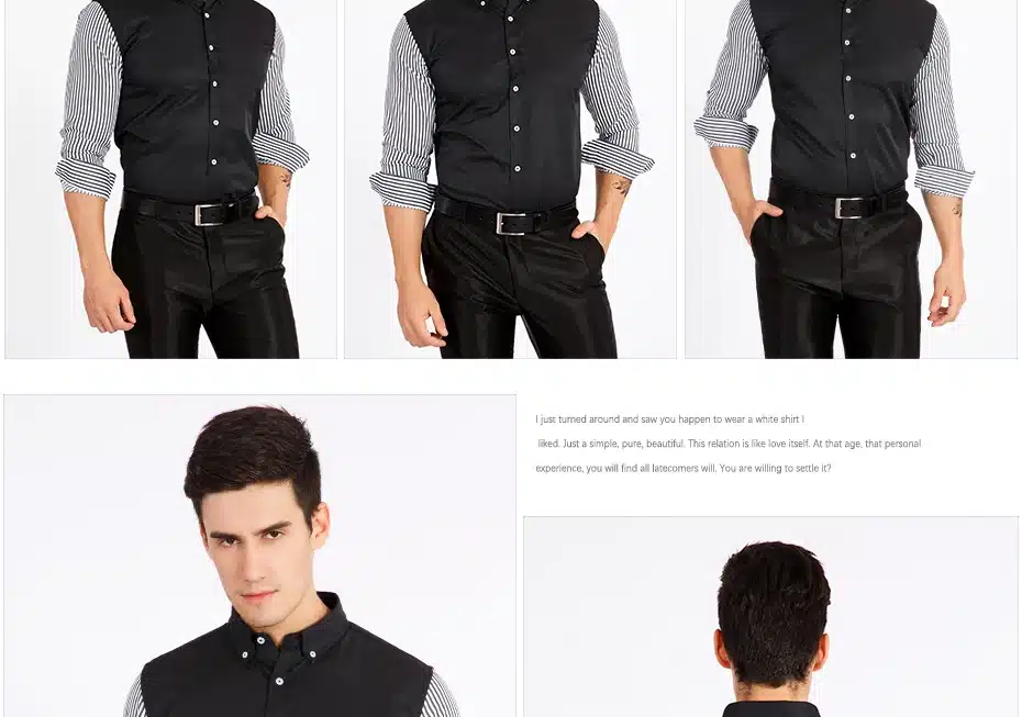VISADA JAUNA European Size Men's Shirt Fashion Men's Shirts Casual Slim Fit Striped Long-sleeved Cotton Camisa Masculina N87 14