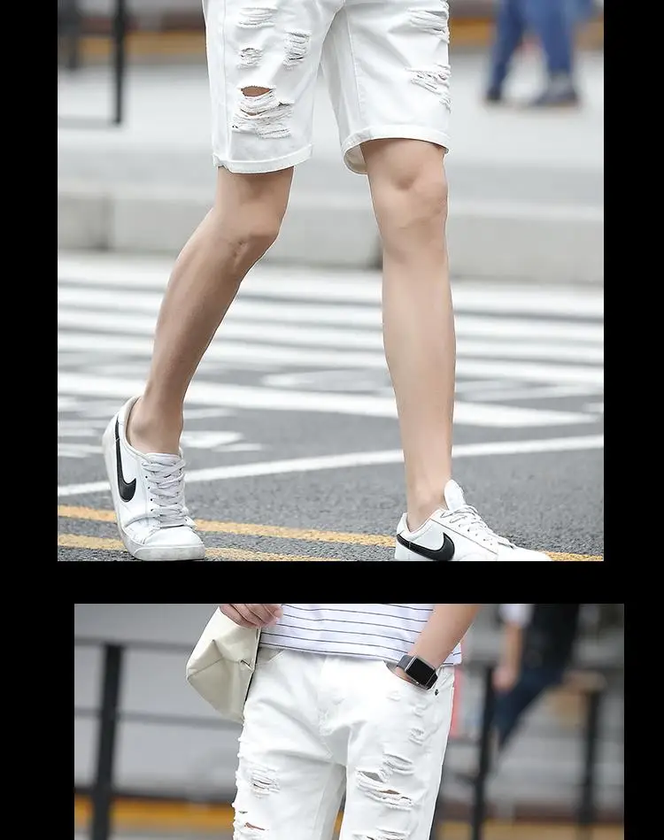 2017 Men's cotton thin denim shorts New fashion summer male Casual short jeans Soft and comfortable casual shorts Free shipping 10