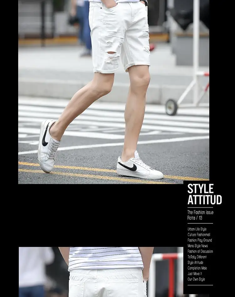 2017 Men's cotton thin denim shorts New fashion summer male Casual short jeans Soft and comfortable casual shorts Free shipping 13