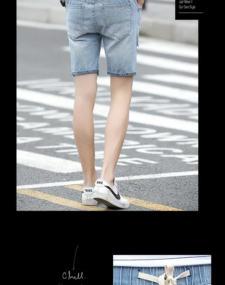 2017 Men's cotton thin denim shorts New fashion summer male Casual short jeans Soft and comfortable casual shorts Free shipping 21