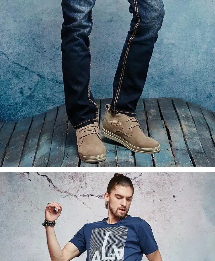 Thick Stitch Mens Distressed Jeans Ripped 3D Crinkle Whiskers Male Fashion Denim Cargo Pants Vintage Washed Casual Pants 146038C 14