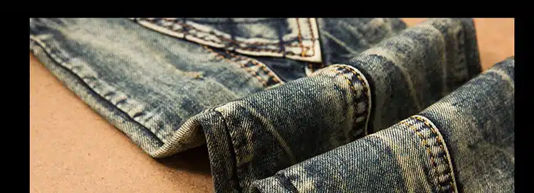 LetsKeep 2017 New patchwork Denim jeans for men biker skinny ripped jeans punk mens plaid Designer jeans pants clothing, MA356 16