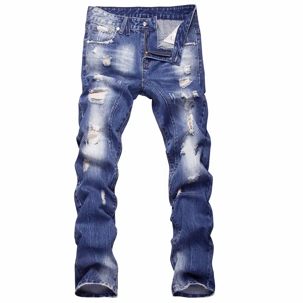 2017 new style hole patch beggars slim men jeans pants men's denim straight trousers 29-40 AYG26 13