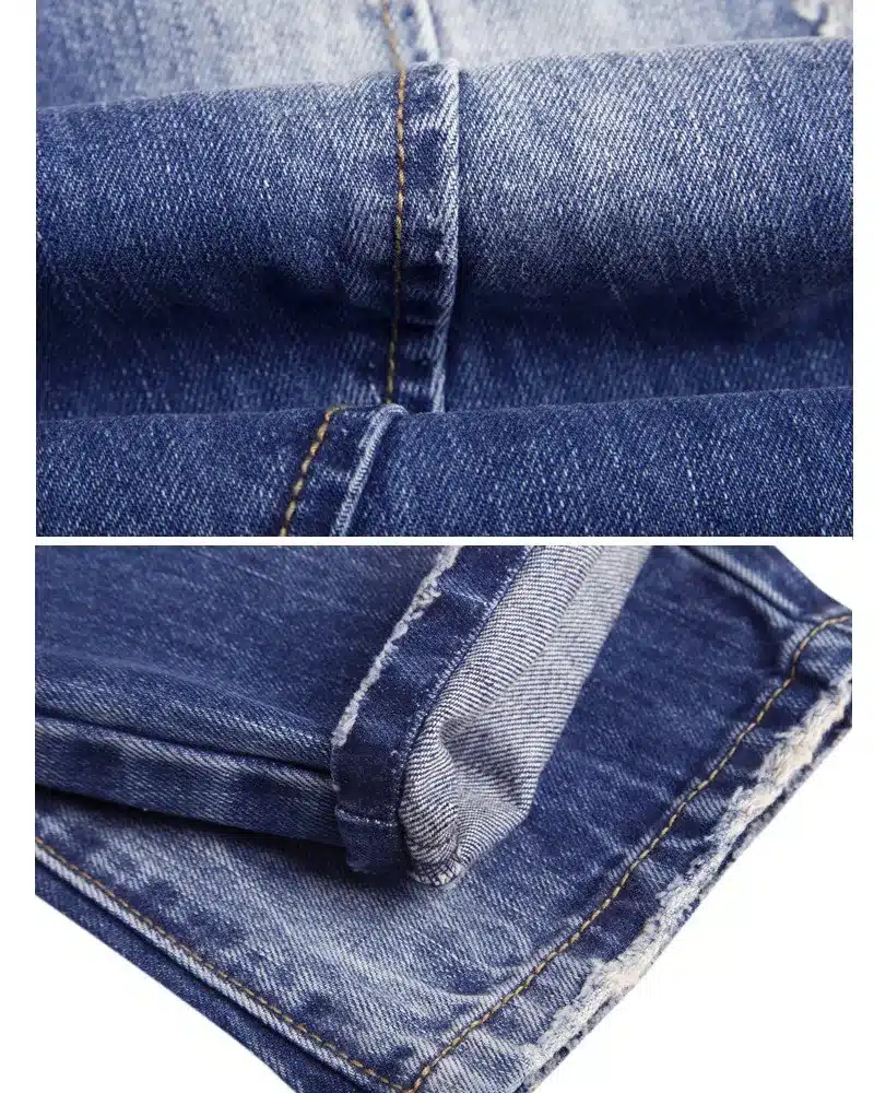 2017 new style hole patch beggars slim men jeans pants men's denim straight trousers 29-40 AYG26 18