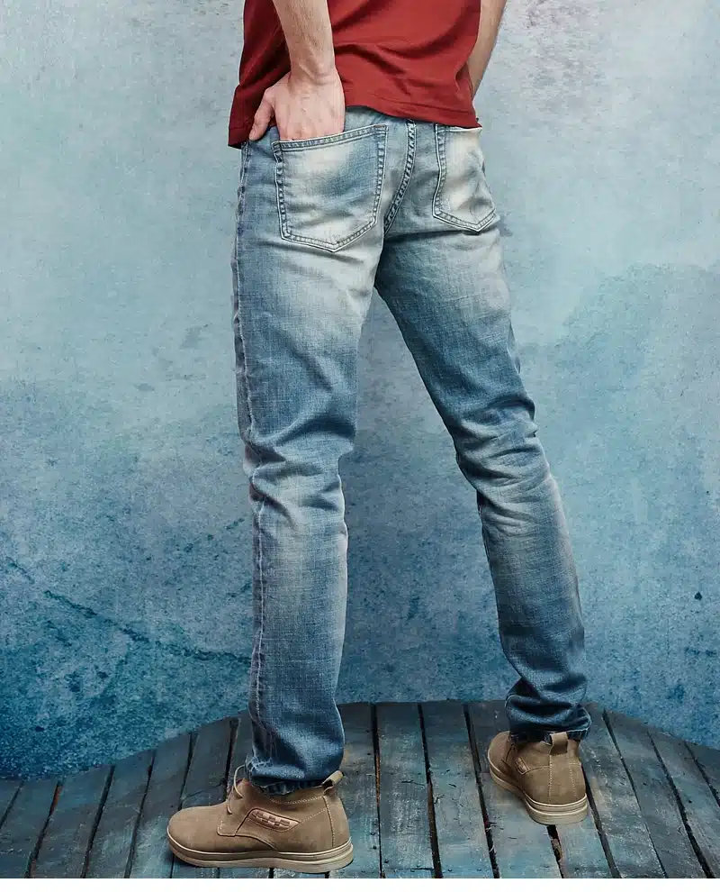 Denyblood Jeans Mens Stretch Cotton Denim Trousers Vintage Washed Distressed Jeans Ripped Patchwork Slim Straight Pants 162042 16