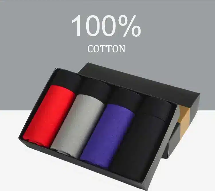 4pcs Cotton mens boxer homme underware boxer shorts men underwear calzoncillos underpants for man soft fashion men's cueca new 1