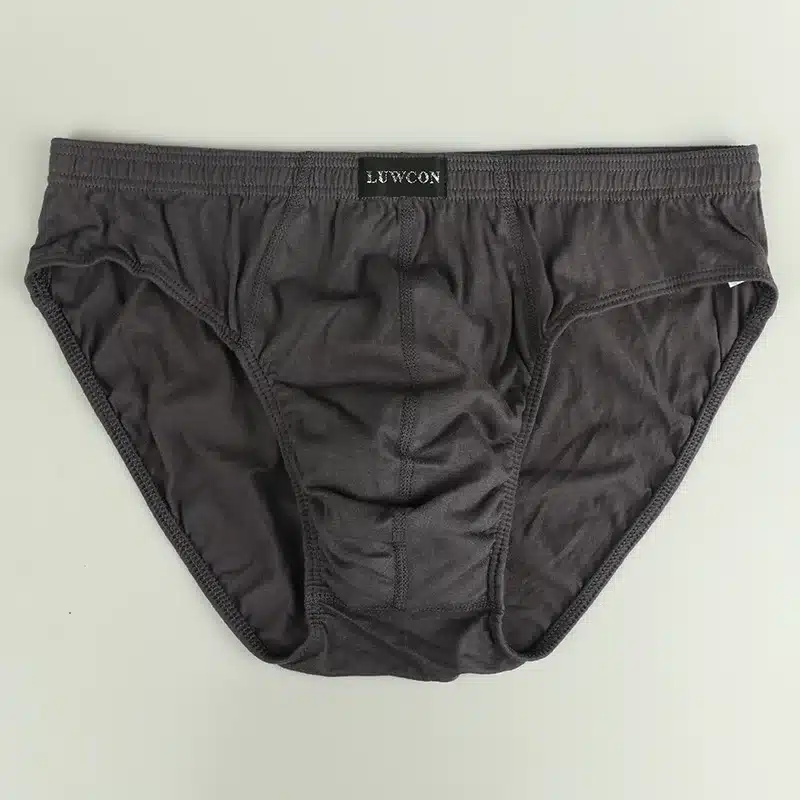 LUWCON New arrival Solid Briefs Factory Direct Sale 4pcs/Lot Mens Brief Cotton Mens Bikini Underwear Pant For Men Sexy Underwear 14
