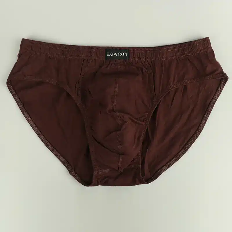 LUWCON New arrival Solid Briefs Factory Direct Sale 4pcs/Lot Mens Brief Cotton Mens Bikini Underwear Pant For Men Sexy Underwear 16