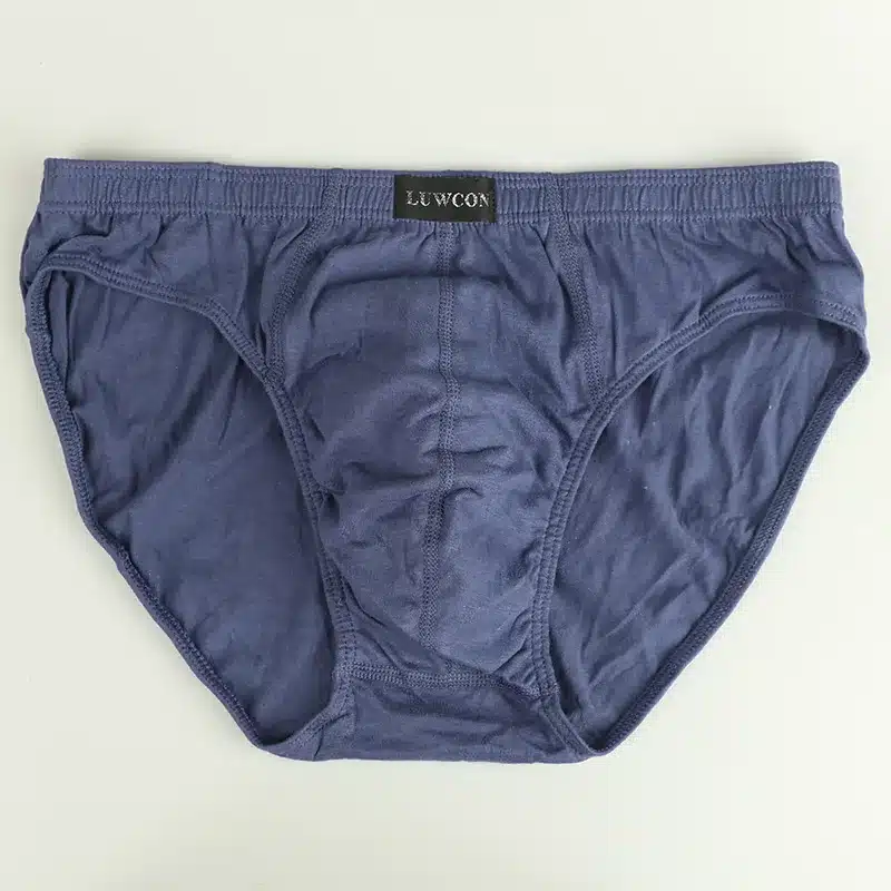 LUWCON New arrival Solid Briefs Factory Direct Sale 4pcs/Lot Mens Brief Cotton Mens Bikini Underwear Pant For Men Sexy Underwear 17