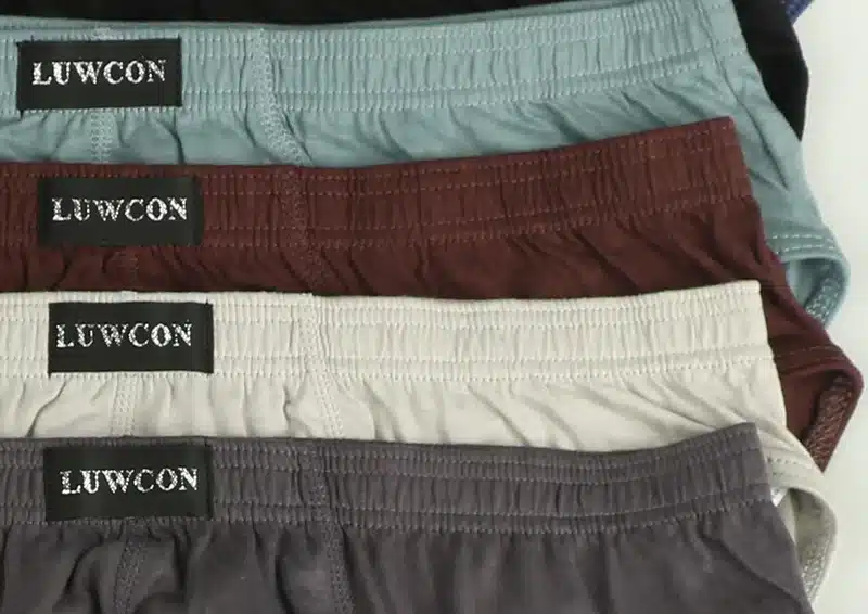 LUWCON New arrival Solid Briefs Factory Direct Sale 4pcs/Lot Mens Brief Cotton Mens Bikini Underwear Pant For Men Sexy Underwear 19