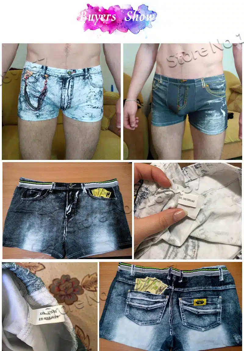 2016 Sexy Underwear Men Classic Printed Cotton Spandex Underpants Boxers Mens underwear Shorts Brand men's Boxer drop shipping 11