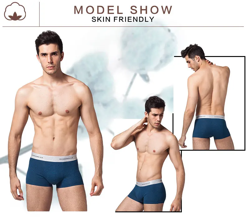 Luxury Male Panties Wide Waistband Boxer Nature Cotton Men Underwear Plus Size Cueca Boxer Shorts Homme 4pcs/lot 9
